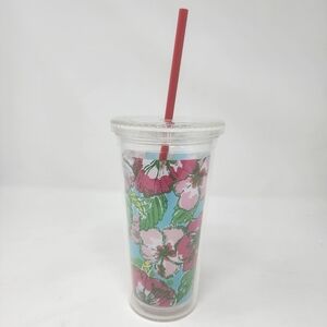 Lilly Pulitzer "Big Flirt" Tumbler with Straw